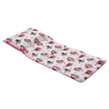 Princesses Courage and Kindness Pink, Blue, and White Ariel, Tiana, Moana, Jasmine, Cinderella, Mulan, Belle, and Snow White Deluxe Easy Fold Toddler Nap Mat