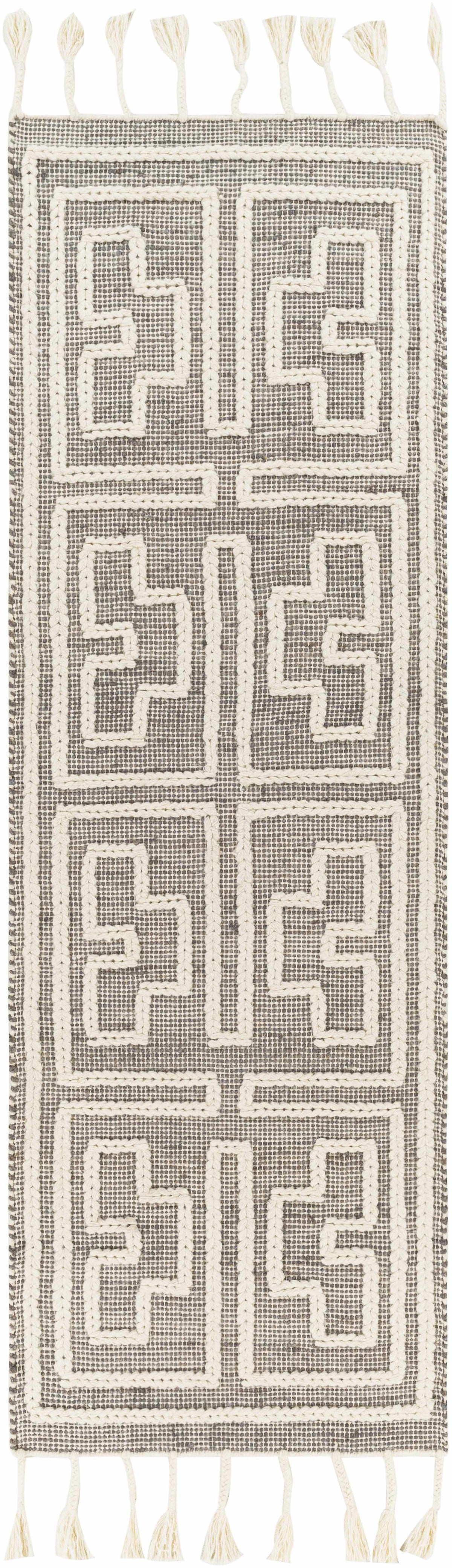 Azra Tasseled Jute&Wool Rug - Clearance