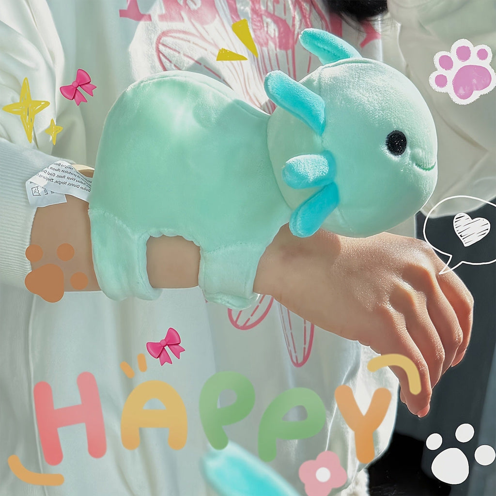 Colorful Salamander Snap-ring Bracelet Plush Toy