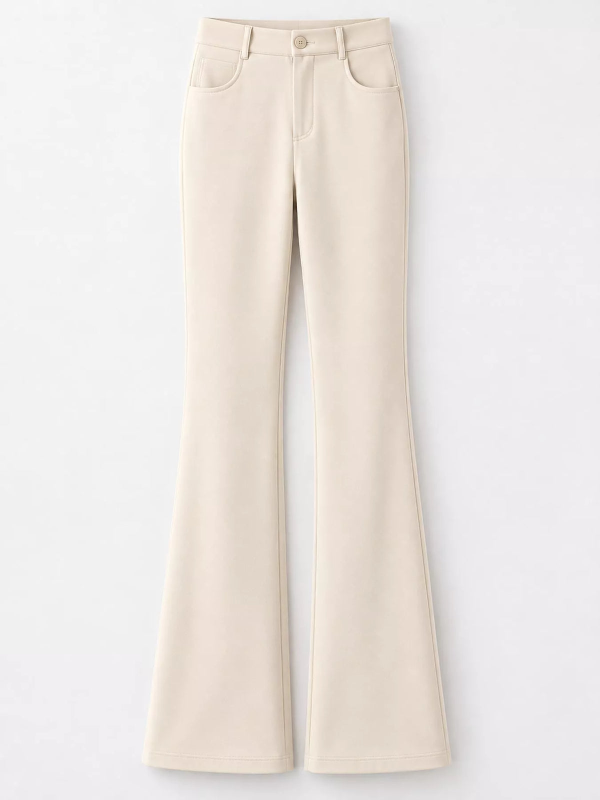 Full Size High-Waisted Slim-Fit Straight-Leg Pants Plus Size