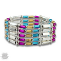 Stretch tube bead bracelet