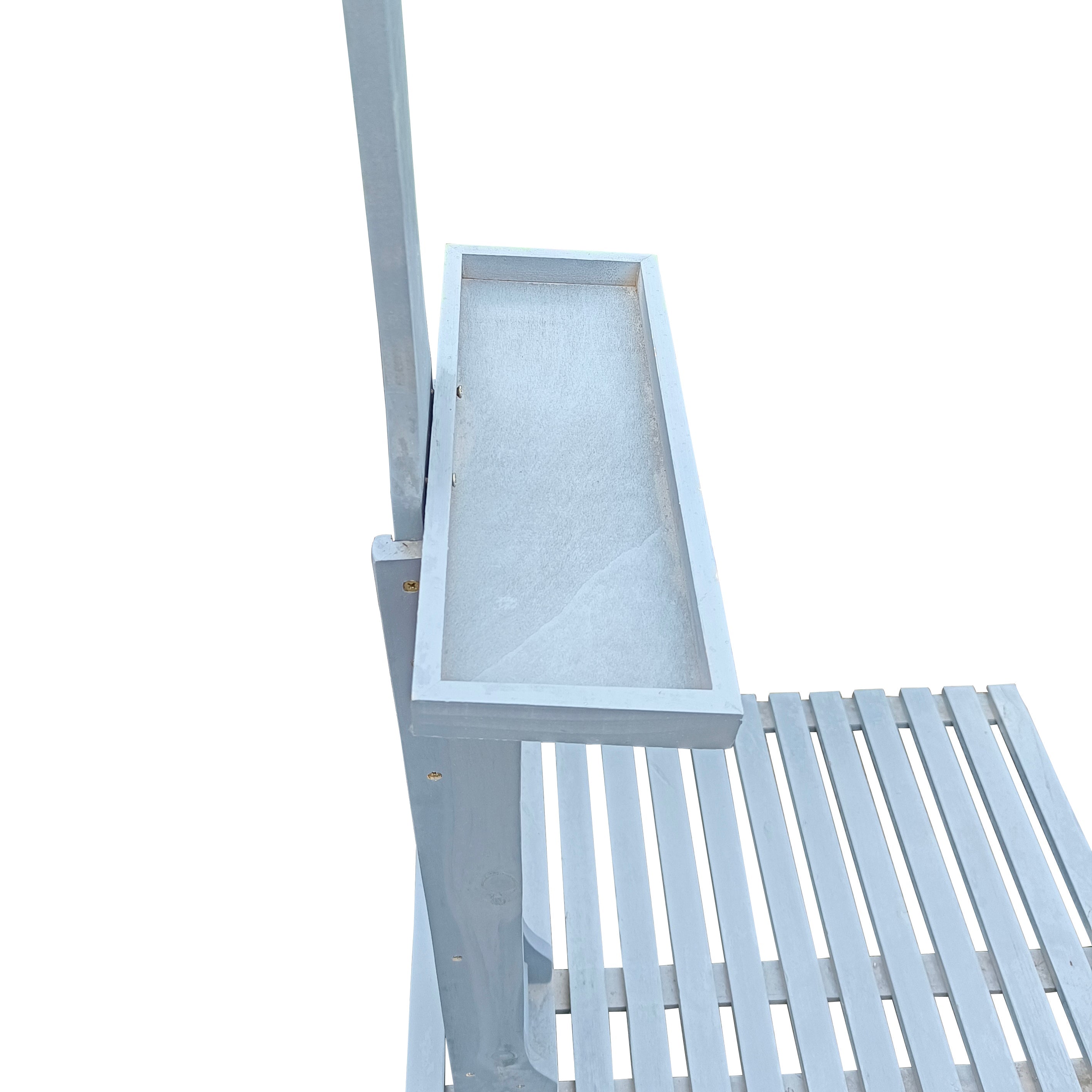 Outdoor Garden Pool Shower with Chassis Board, Cooling Solution, Gray Solid W