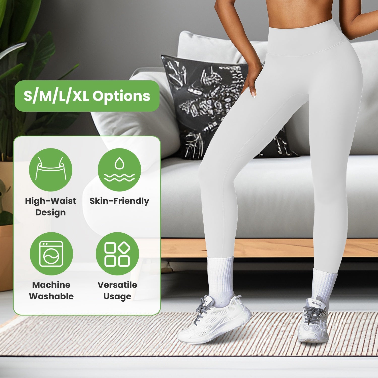 Women's High Waist Leggings with Tummy Control