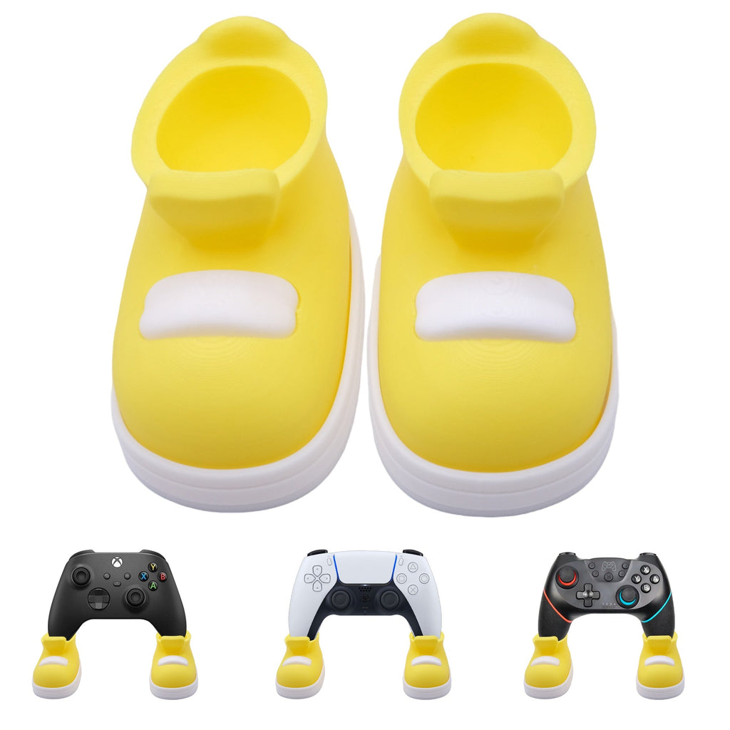 2PCS Shoe-Shaped Game Controller Stand, 3D Printed Gaming Controller Holder, Cute Desktop Display Stand For Game Room Desk Accessories