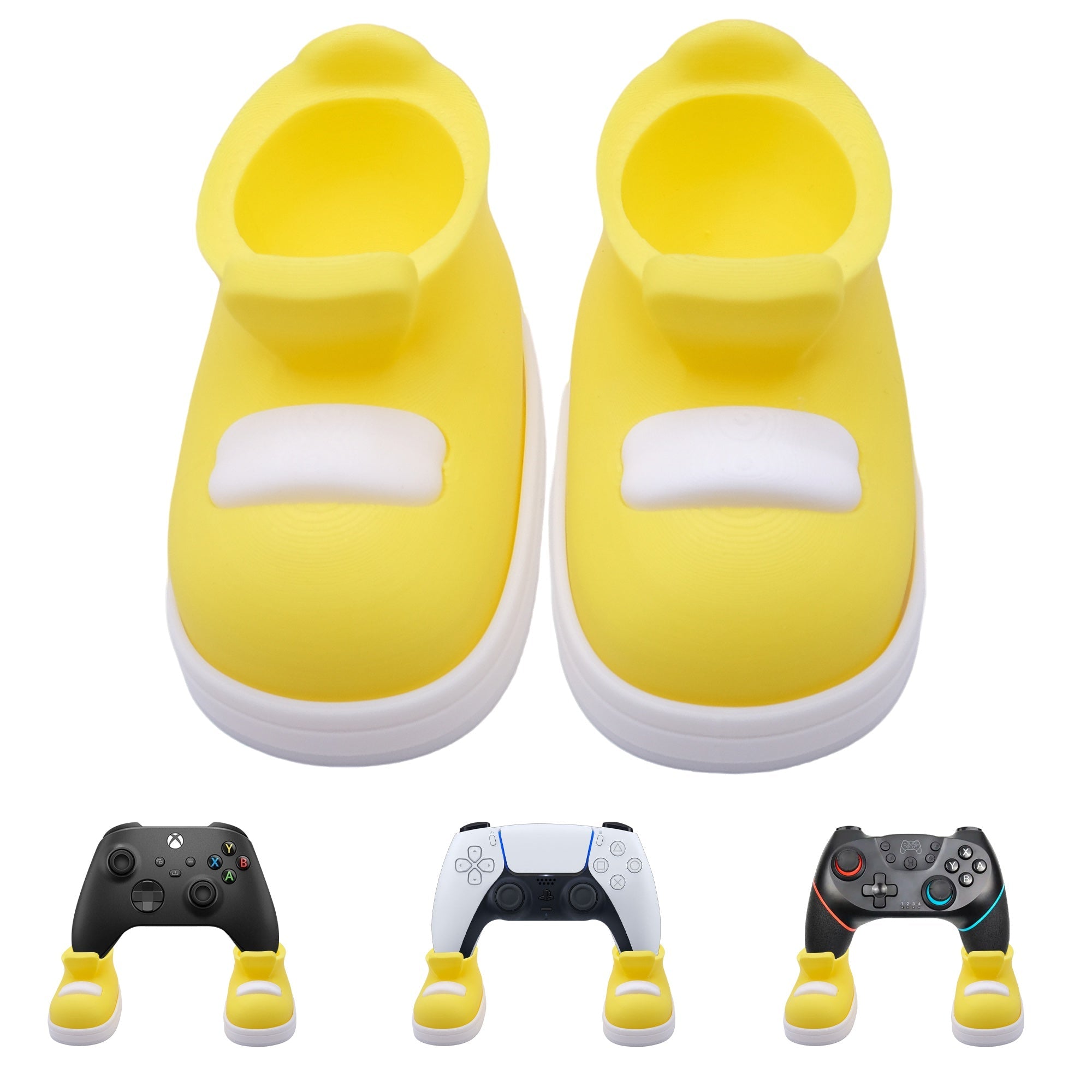 2PCS Shoe-Shaped Game Controller Stand, 3D Printed Gaming Controller Holder, Cute Desktop Display Stand For Game Room Desk Accessories