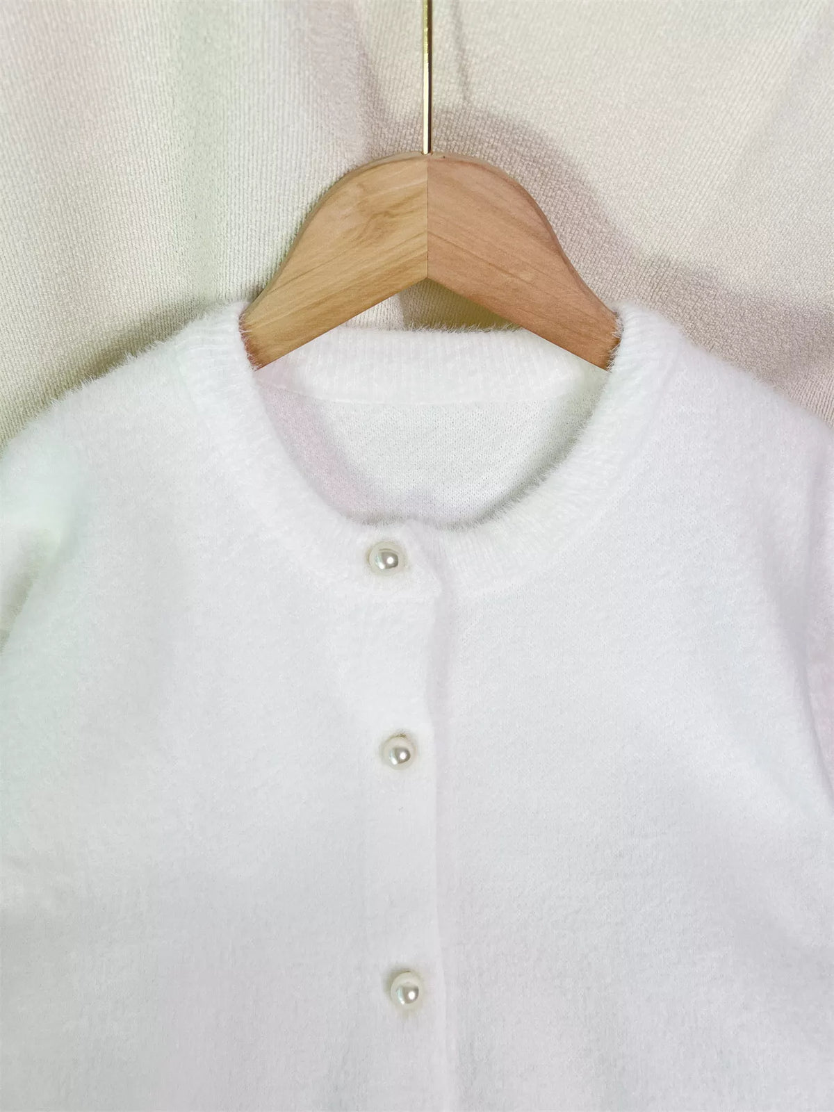Fuzzy Knit Button Down Cardigan