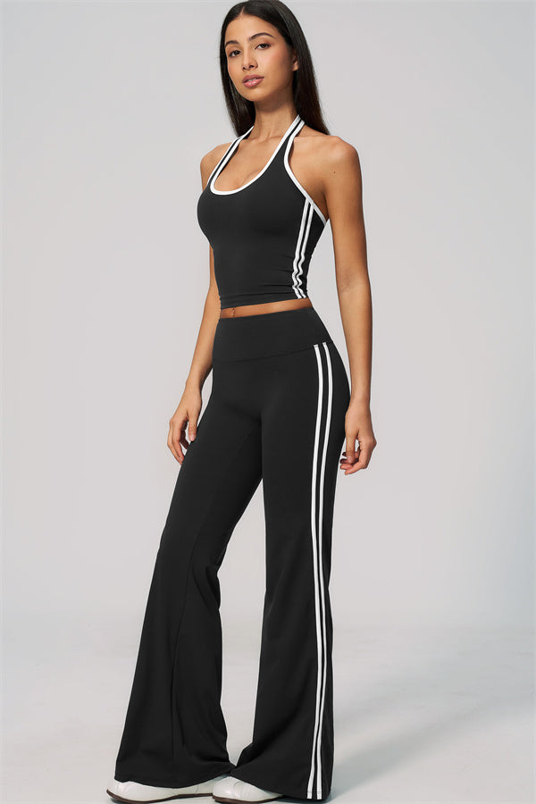 The Onyx Tank Top Flared Leggings 2-Piece Set