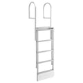 Retractable Dock Ladder, 5 Steps, Aluminum Alloy with Auto-Lift Float