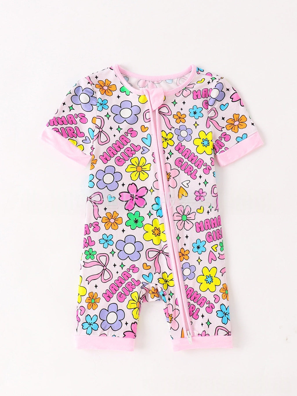 In Stock And Ready To Ship Bamboo-fiber Baby Short-sleeve Onesie