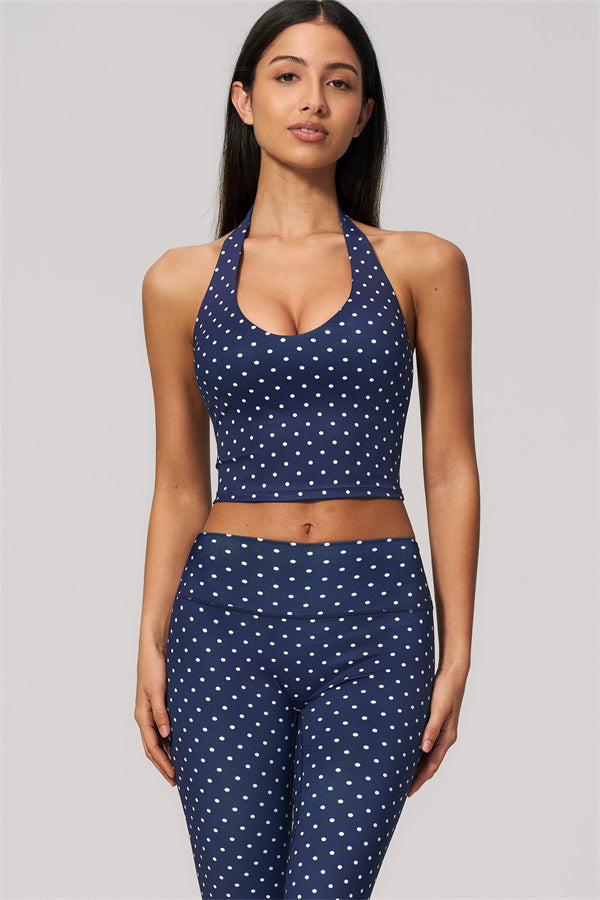 The Frame Halter Tank Top Capri Leggings 2-Piece Set