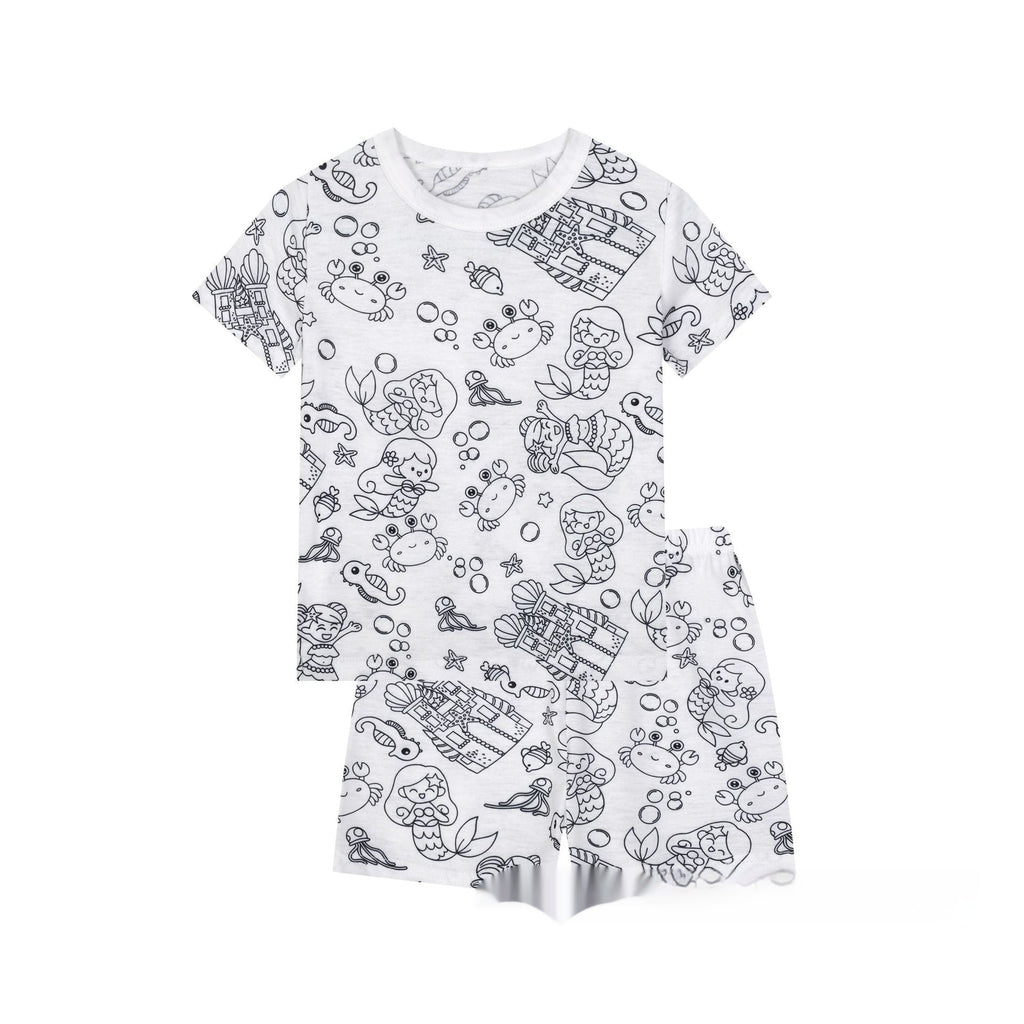 Cotton Children's Loungewear Pajamas Suit
