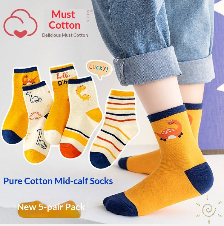 Winter Warm Boys And Girls Middle-aged Baby Socks