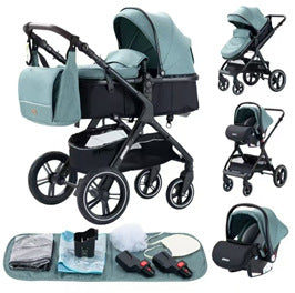 Landscape Stroller With A Reclining Feature And Foldable Design