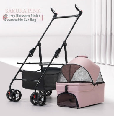 Pet Stroller For Dogs And Cats Lightweight And Foldable