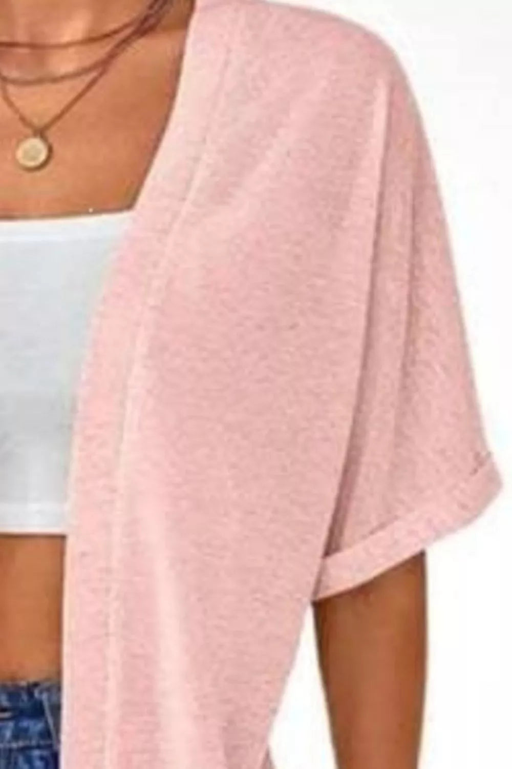 Side Sit Open Front Cardigan