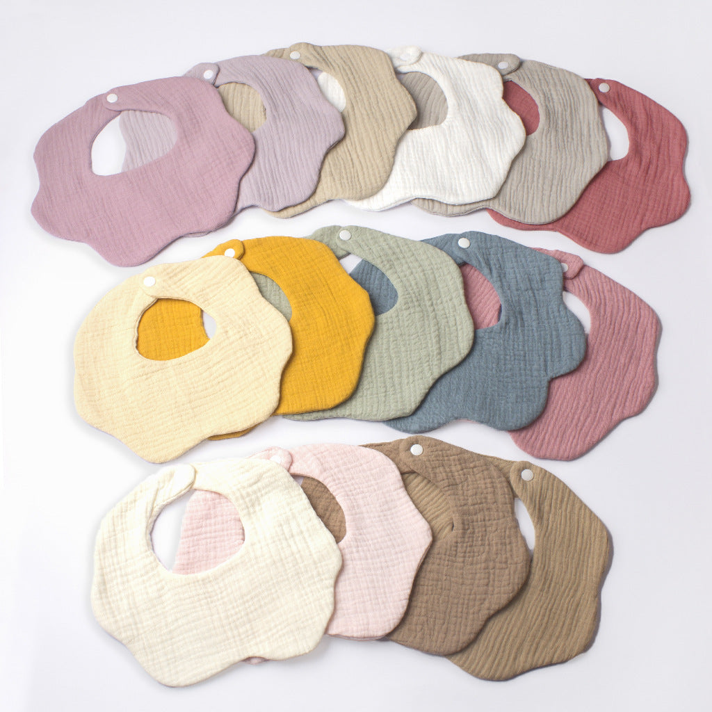 Infant And Toddler Supplies Candy-Colored Gauze Lace Bib