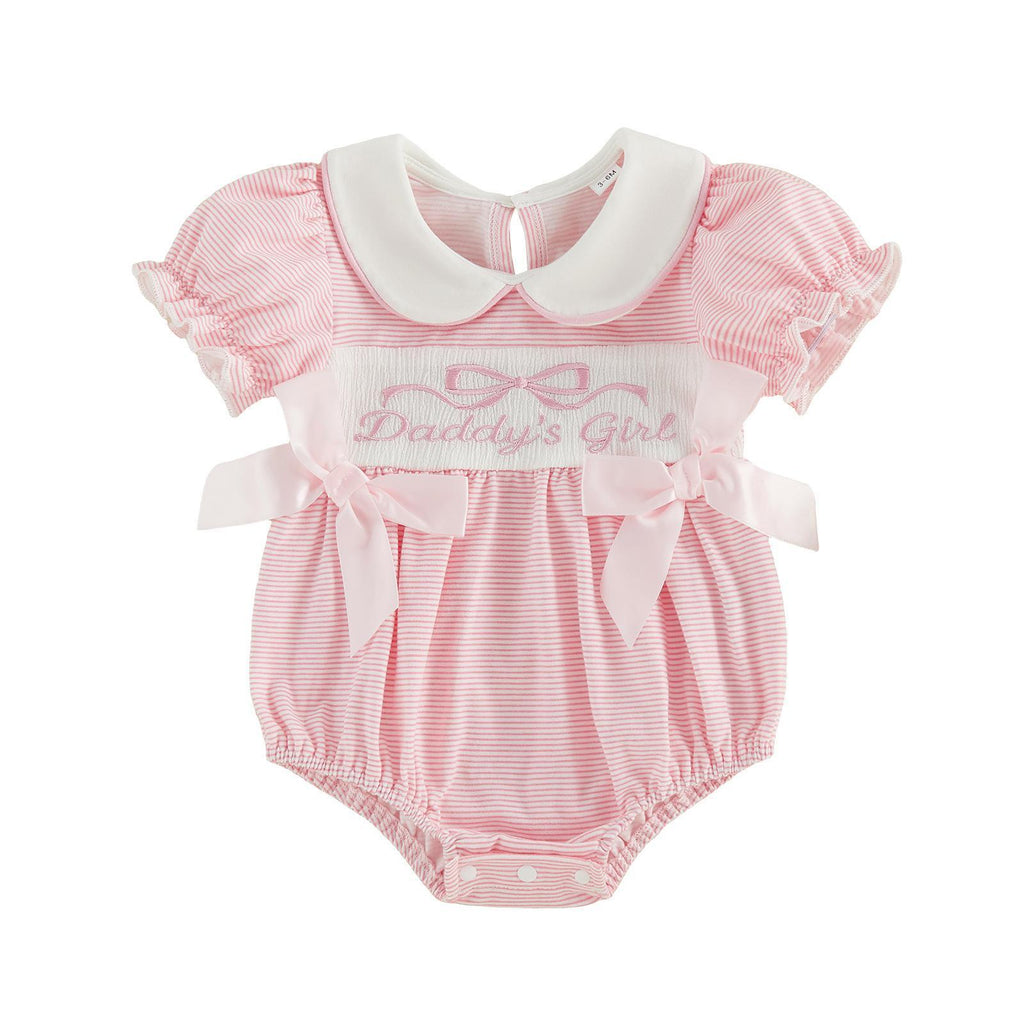 Lace Sleeves Crawl Suit For Baby Girl Jumpsuit