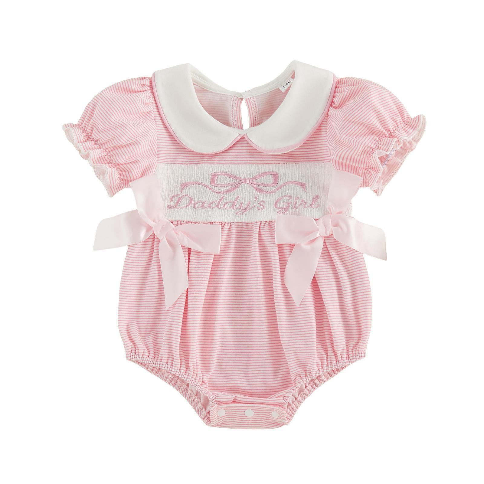Lace Sleeves Crawl Suit For Baby Girl Jumpsuit