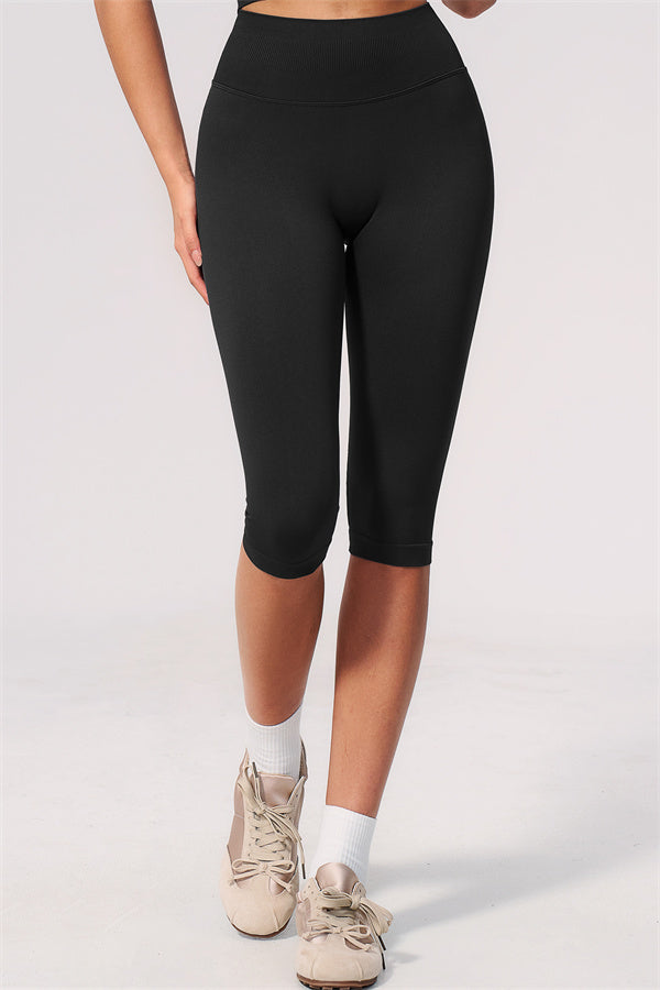 The Allure Crop Top Capri Leggings 2-Piece Set