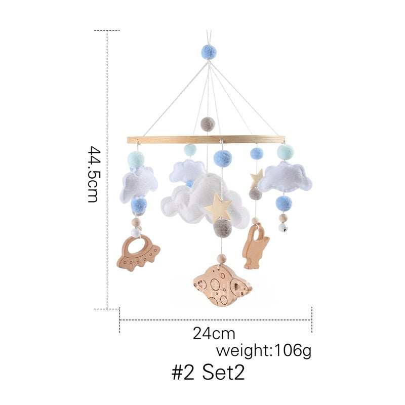 Crib Rattle Three-month-old Newborn Stroller Crib Headboard Rattle