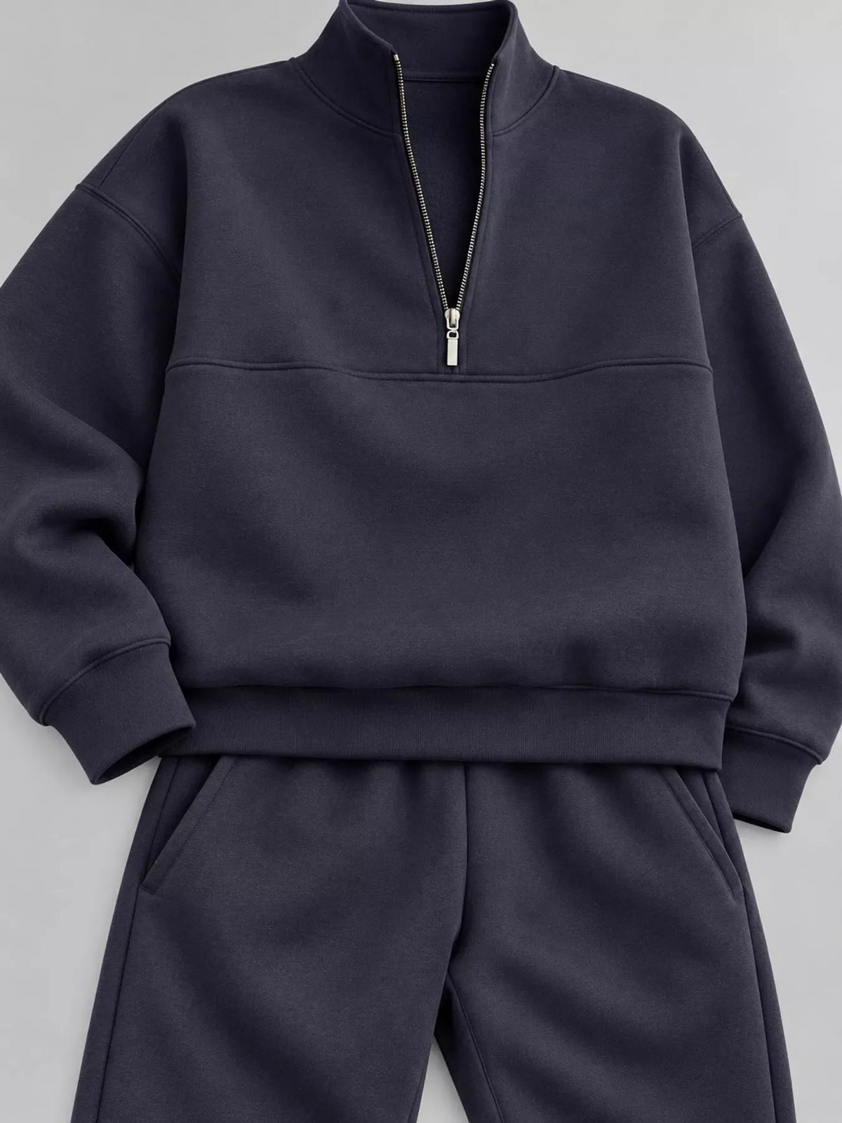 Half-Zip Sweatshirt and Joggers Set