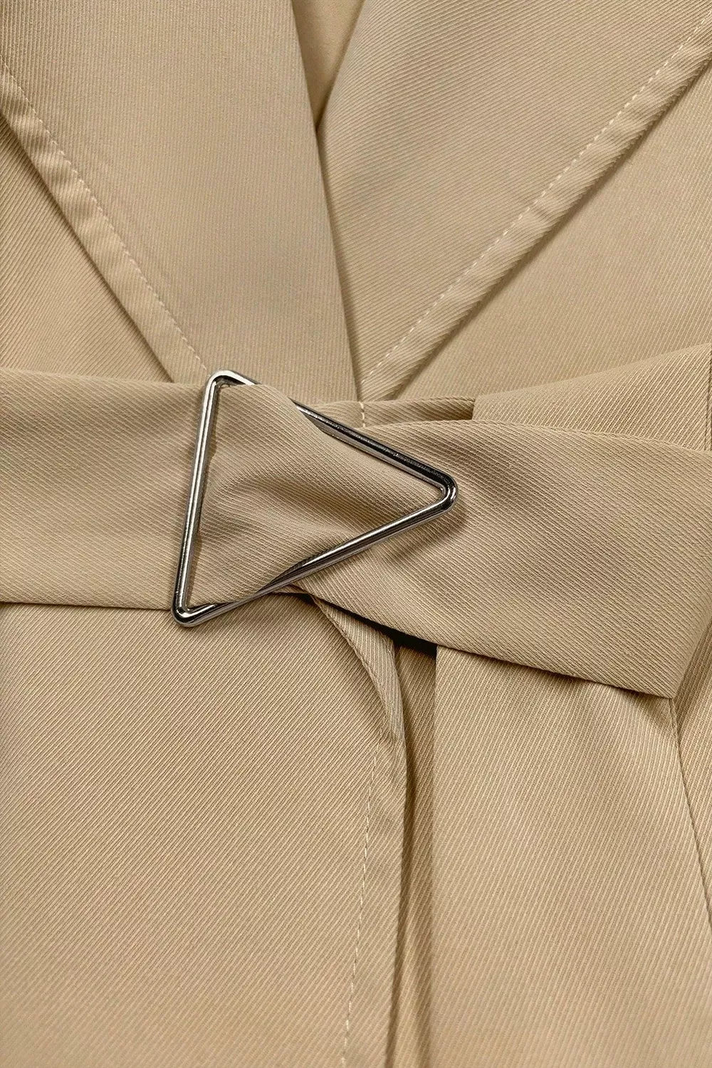 Wide Lapels Belt Trench Coat
