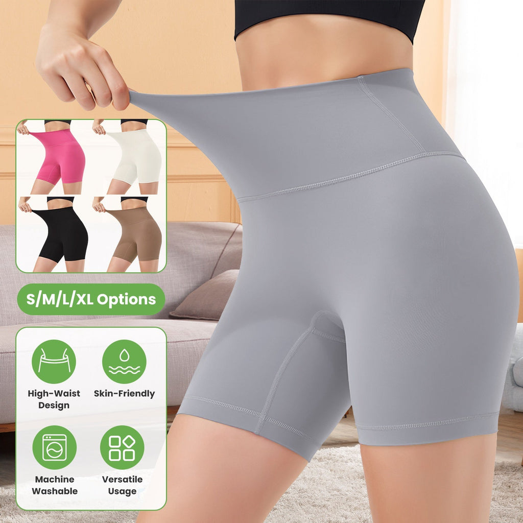 High-Waist Biker Shorts with Tummy Control for Workouts