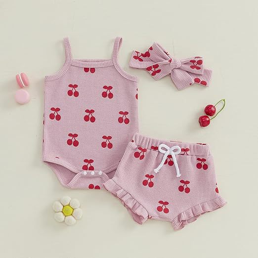 Sweet Daisy Mesh Camisole And Shorts Kids Outfit Set