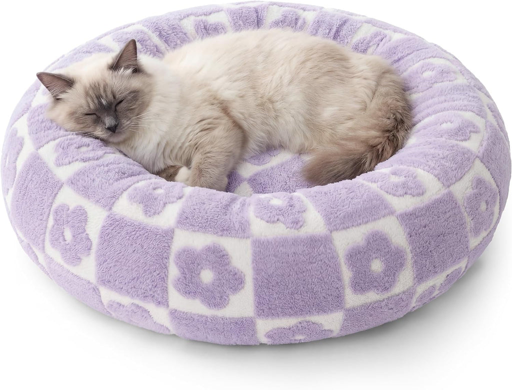 LE SURE Donut Dog Bed – 7 Sizes, 5 Patterns