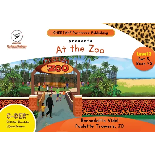 C-DER (Cheetah decodable & early readers) Set 5, book 43, At the Zoo - Paperback