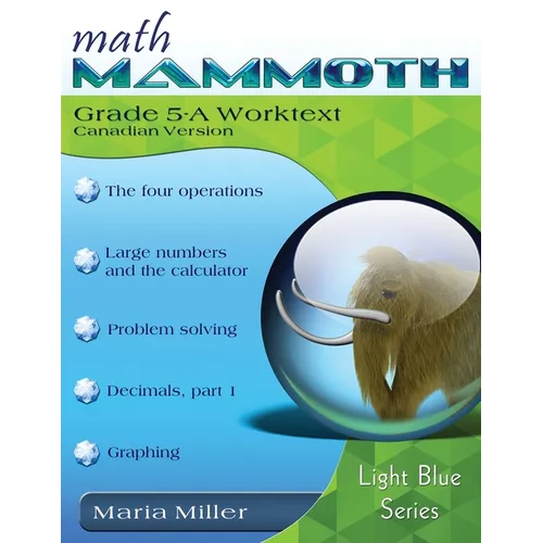 Math Mammoth Grade 5-A Worktext, Canadian Version - Paperback