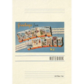 Vintage Lined Notebook Greetings from Seaside Heights, New Jersey - Paperback
