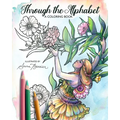 Through the Alphabet: A Coloring Book by Illustrator Sara Burrier - Paperback