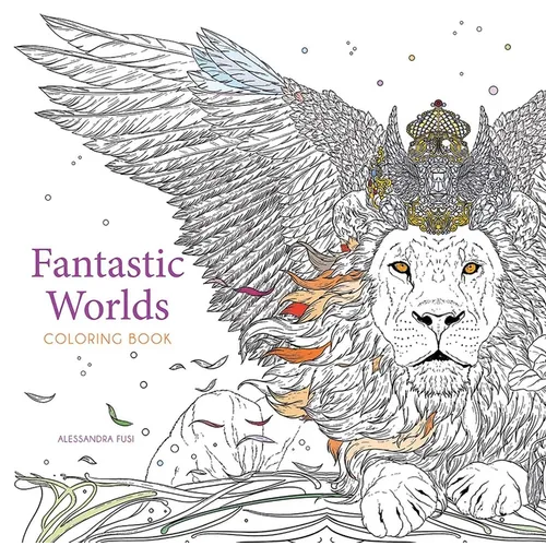 Fantastic Worlds Coloring Book - Paperback