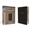 NIV, Reference Bible, Giant Print, Leather-Look, Black, Red Letter Edition, Indexed, Comfort Print - Imitation Leather