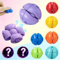9PCS 3D Printed Articulated Fidget Sphere Set, Colorful Folding Sensory Balls With Rotating & Pressable Jointed Design, Pocket Desk Fidget For Teens & Adults