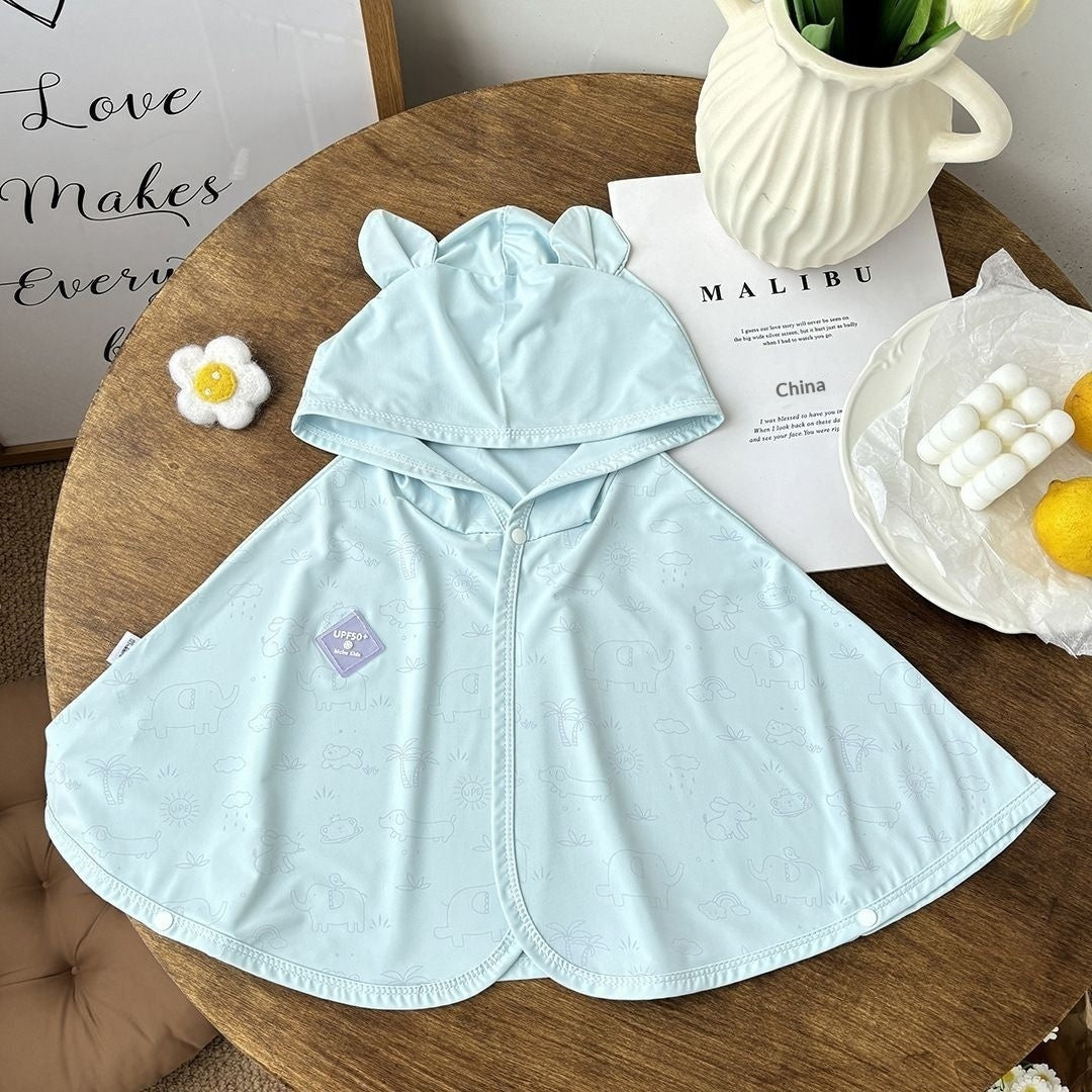 Color-changing UV-protection Cape Baby Sun-protective Garment