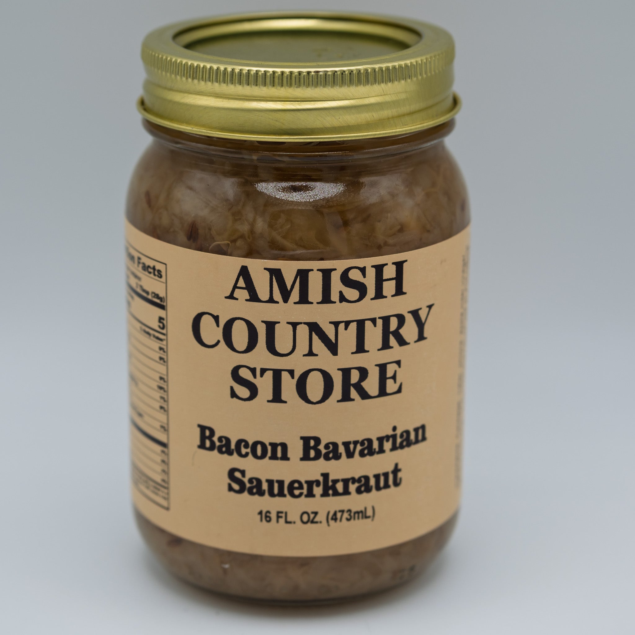 Bacon Bavarian Sauerkraut | Savory Country-Style Kraut | 16 oz