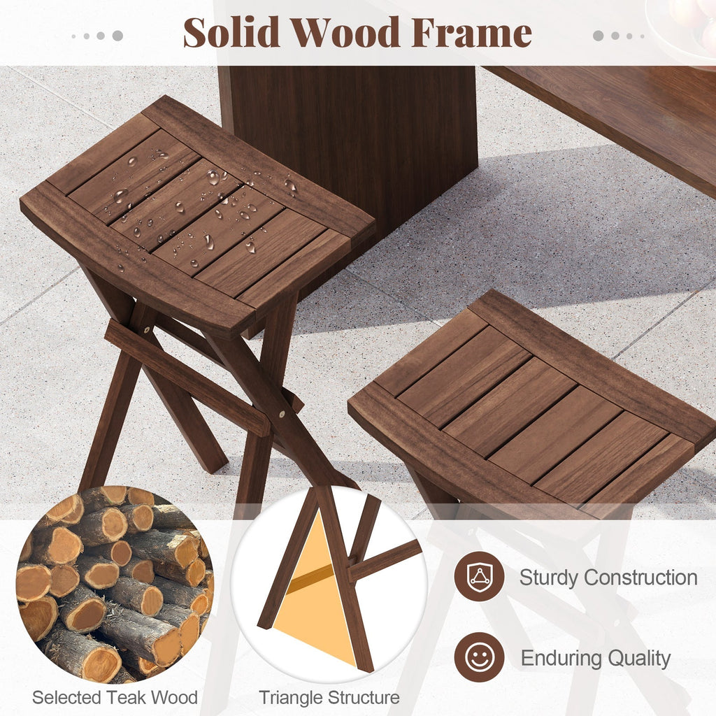 Bar Stools Set of 2 with Saddle Seat and Footrest for Kitchen Island and Balcony