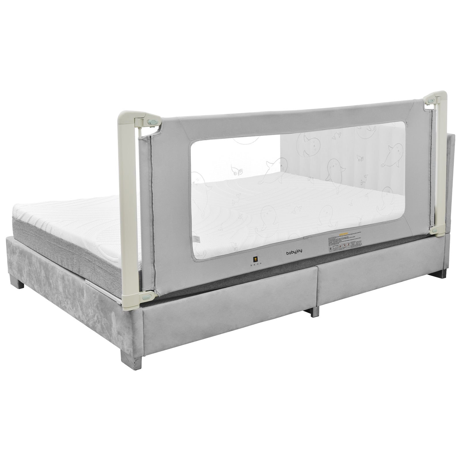 Bed Rail Guard for Toddlers Kid with Adjustable Height and Safety Lock