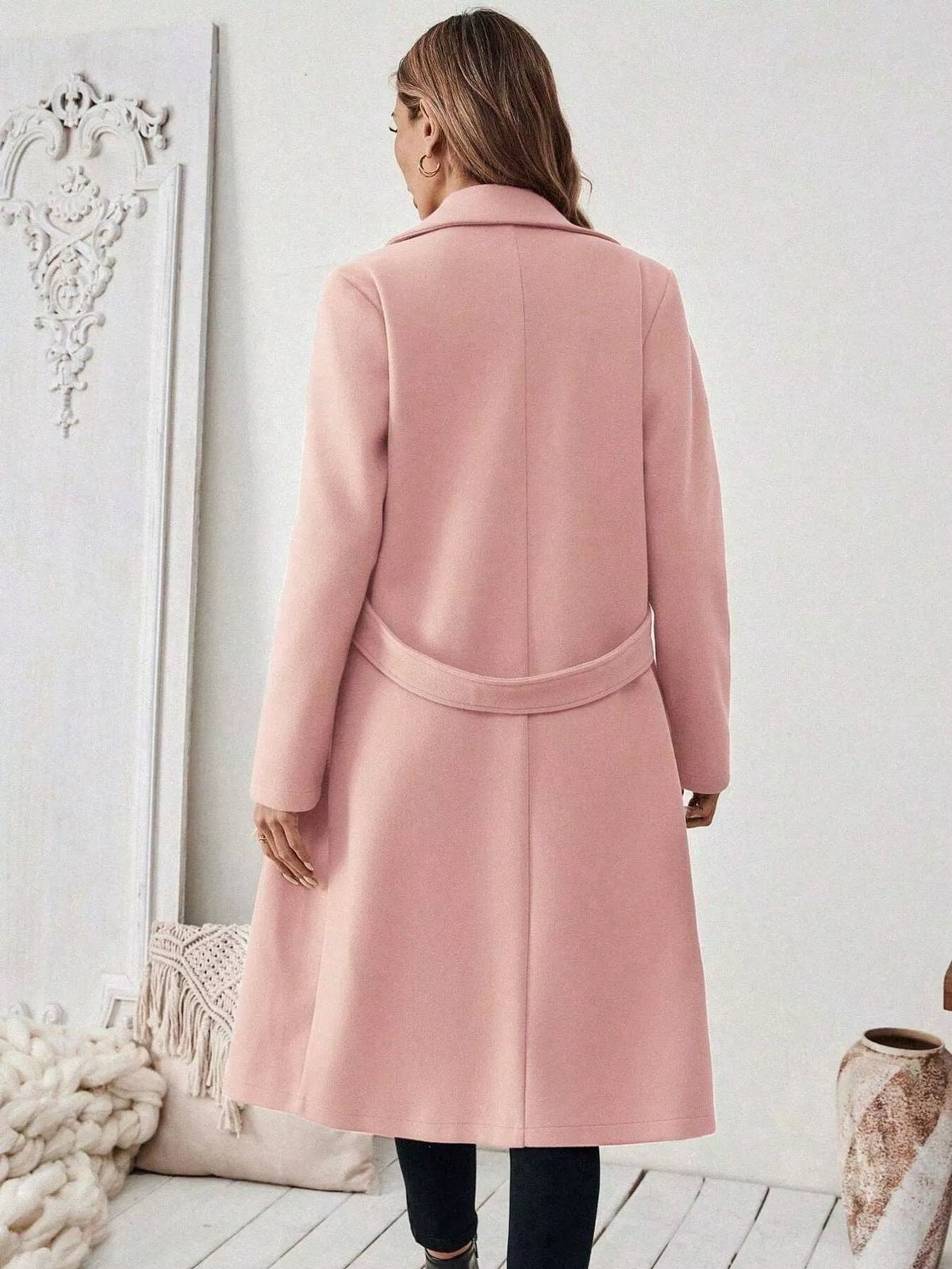 Single-Button Longline Coat