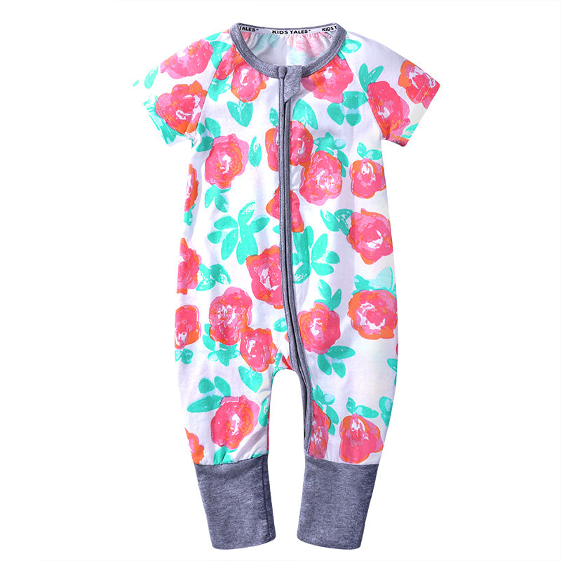 Cartoon Onesie Baby Short-sleeve Bodysuit