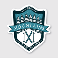 Mountains Calling Ski Sticker