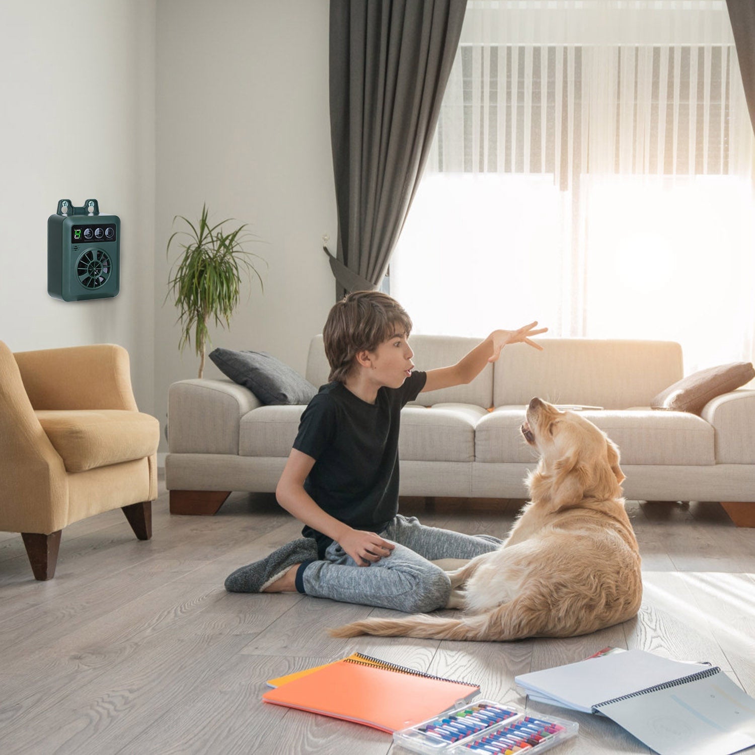 Ultrasonic Anti-barking Device for Indoor/Outdoor Use