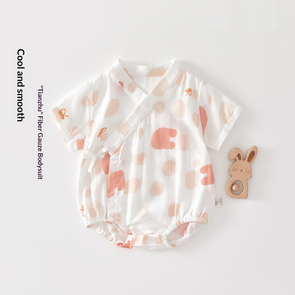 Baby Bamboo Cotton Summer Outfit Triangular Romper Made Of Bamboo Fiber