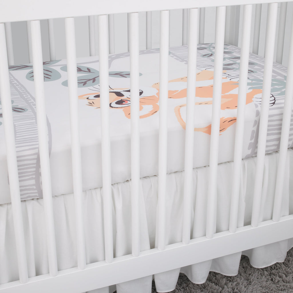 Lion King - Gold, Teal and Ivory Photo Op Fitted Crib Sheet