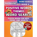 Positive Words - Themed Word Search - Fun & Educational Puzzles for Kids, Teens, and Adults (Large Print Edition): Featuring Engaging Themed Word Sear - Paperback
