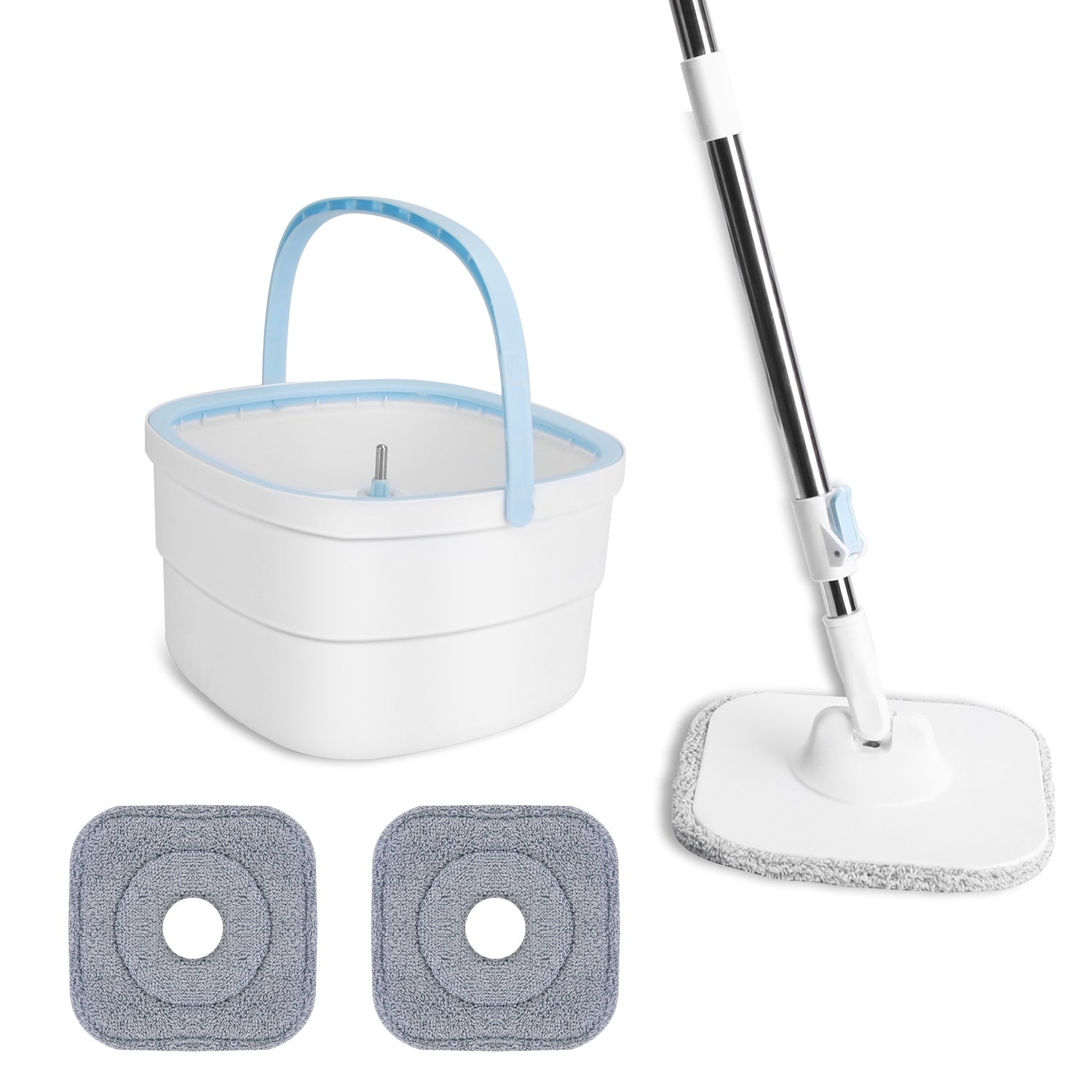 Spin Mop with Wringer Bucket Set for Easy Cleaning