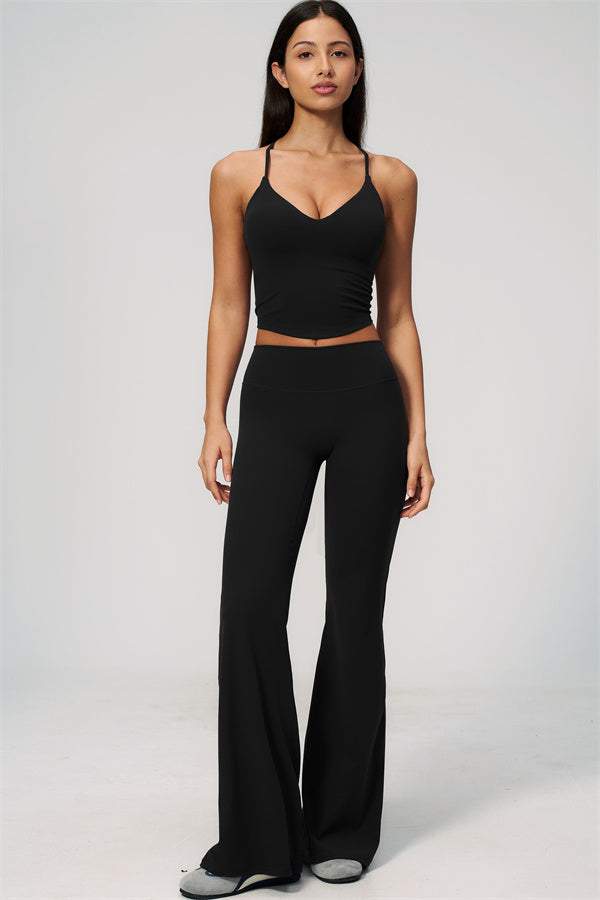 The Zura Tank Top Flared Leggings 2-Piece Set
