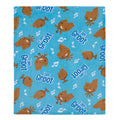 Marvel I Am Groot Blue and Brown Super Soft Baby Blanket